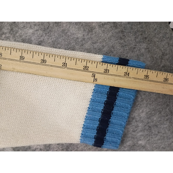 JNCO Jeans Mens M V-Neck Striped Embroidered Knit Sweater Vtg Y2K Single Owner - Picture 11 of 11